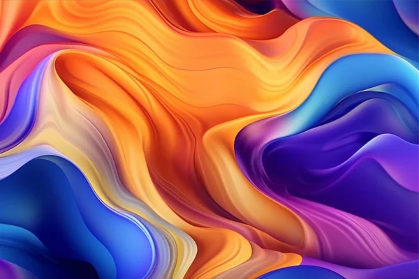 抽象的なカラフルな波の背景 — ストック写真