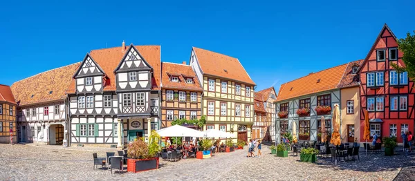 Исторический Город Кведлинбург Гарц Германия — стоковое фото