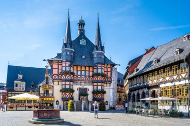 Wernigerode Belediye Sarayı, Harz, Almanya 