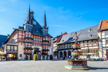 Wernigerode Belediye Sarayı, Harz, Almanya 