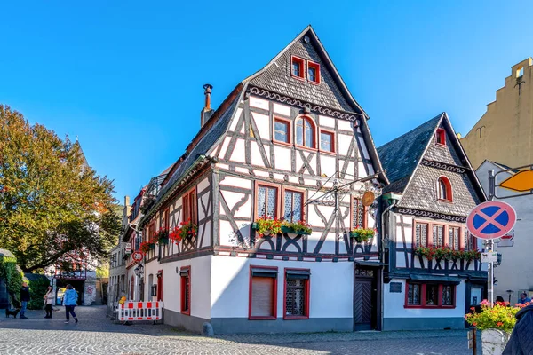 Historische Stadt Bacharch Deutschland — Stockfoto