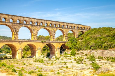 Pont Du Gard Köprüsü, Vers Pont Du Gard, Fransa 