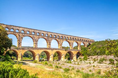 Pont Du Gard Köprüsü, Vers Pont Du Gard, Fransa 