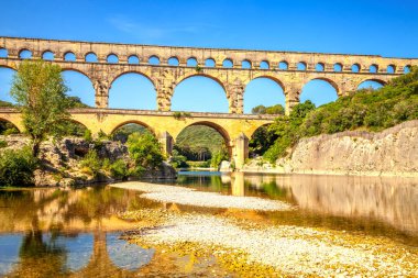 Pont Du Gard Köprüsü, Vers Pont Du Gard, Fransa 