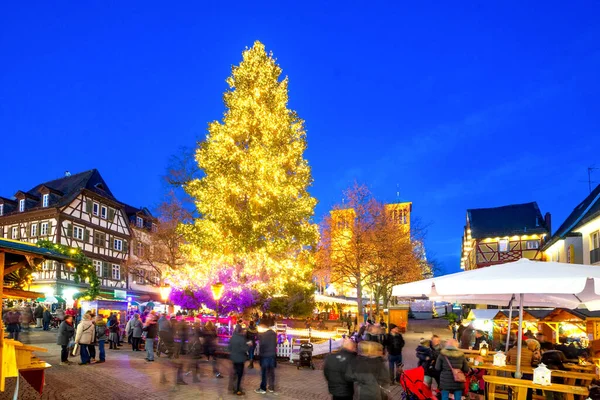 Świąteczny Jarmark Bensheim Hesja Niemcy — Zdjęcie stockowe