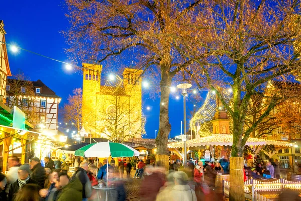 Świąteczny Jarmark Bensheim Hesja Niemcy — Zdjęcie stockowe