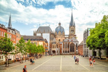Katedral, Aachen, Nordrhein Westfalen, Almanya 