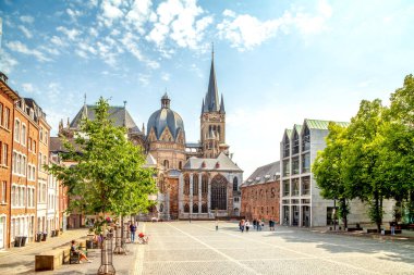 Katedral, Aachen, Nordrhein Westfalen, Almanya 