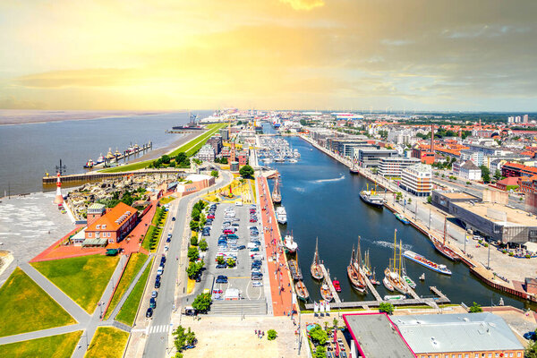 Marina of Bremerhaven, Germany 