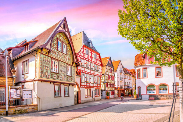 Historical city of Bensheim, Germany