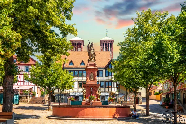 Historische Stad Bensheim Duitsland — Stockfoto