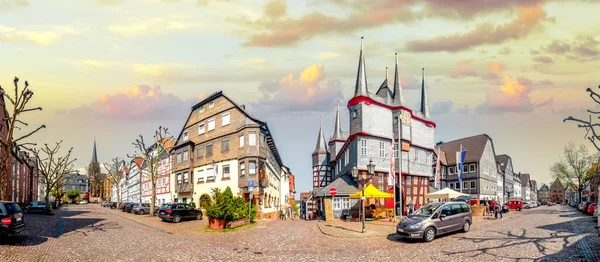 에데르에 역사적 도시인 프랑켄 베르크 — 스톡 사진