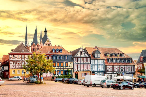 Mercado Gelnhausen Hessen Alemania — Fotografia de Stock