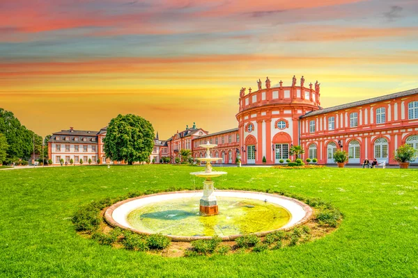 Biebrich Kalesi Wiesbaden Hessen Almanya — Stok fotoğraf