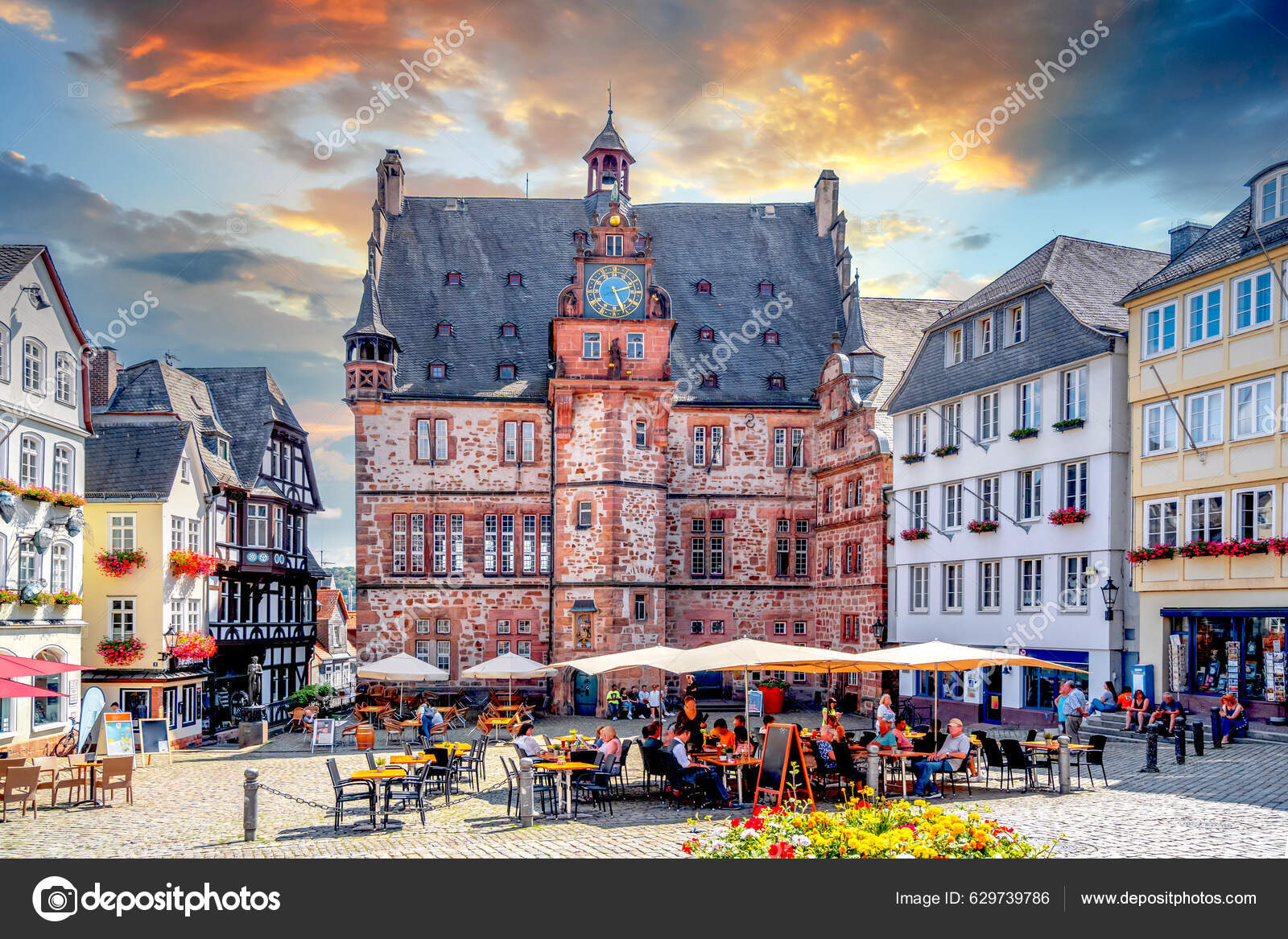 City Hall Marburg Der Lahn Hessen Germany — Stock Editorial Photo © SinaEttmer 629739786
