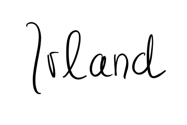 Irland Handwritten Black White — Fotografia de Stock