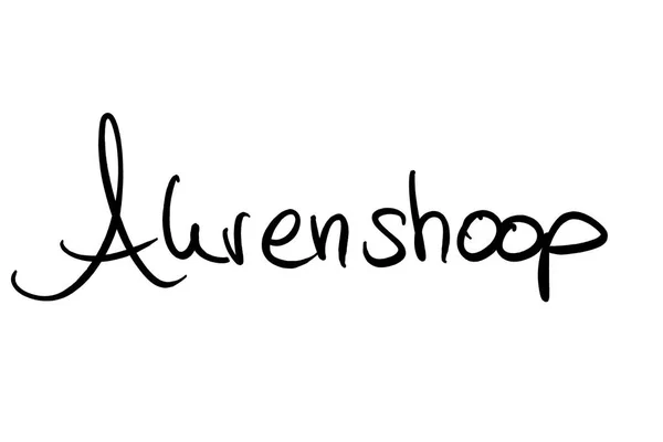 Ahrenshoop Handwritten Black White — Fotografia de Stock