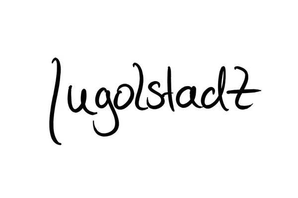 Ingolstadt Handwritten Black White — Fotografia de Stock