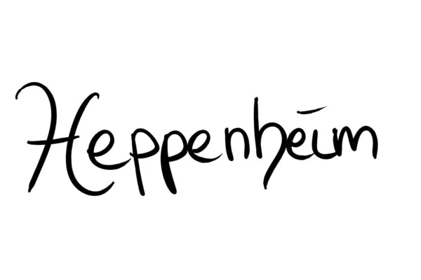 Heppenheim Handwritten Black White — Fotografia de Stock