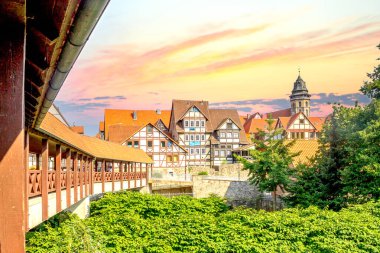 Old city of Hannoversch Muenden, Germany 