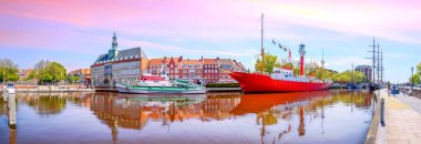 Harbour of Emden, Germany 
