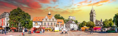 Market in Bergisch Gladbach, Germany 