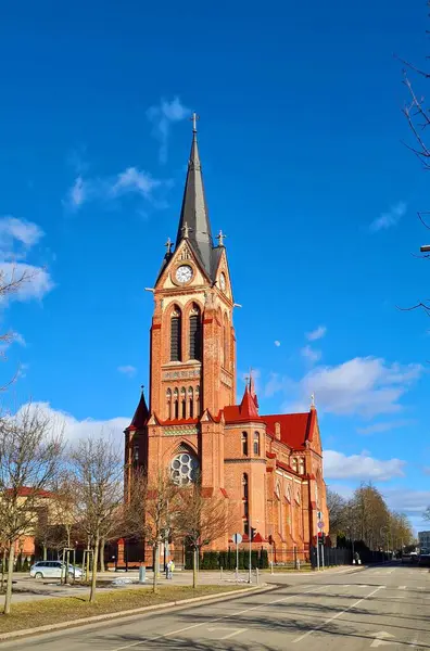 Kathedrale Der Jungfrau Maria Der Lettischen Stadt Jelgava März 2023 — Stockfoto