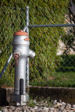 İsviçre 'de bir caddede itfaiye su kolonu.