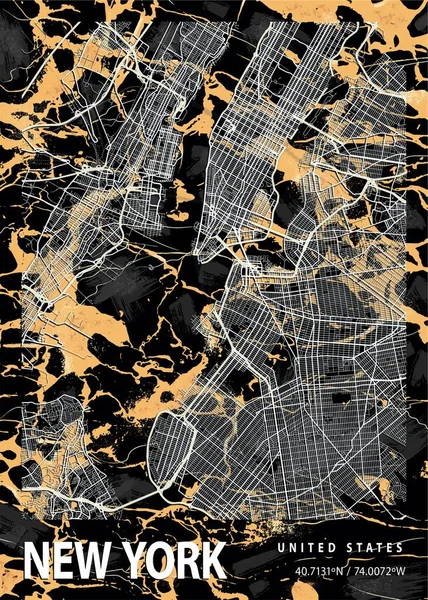 New York - Birleşik Devletler Andromedas Mermer Haritası dünyanın en ünlü şehirlerinin güzel bir kopyası. Bu fiyata böyle bir baskı bulamazsın..