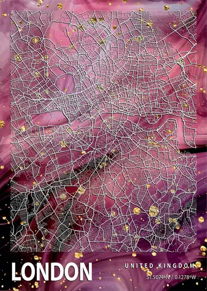 Λονδίνο Ηνωμένο Βασίλειο Χάρτης Μαρμάρου Της Areca Είναι Όμορφες Εκτυπώσεις — Φωτογραφία Αρχείου
