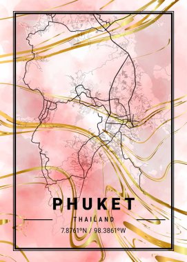 Phuket - Tayland Kaktüs Mermer Haritası dünyanın en ünlü şehirlerinin güzel bir kopyası. Bu fiyata böyle bir baskı bulamazsın..