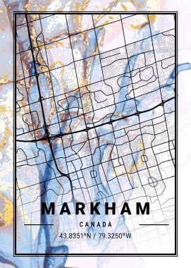 Markham - Kanada Camomile Mermer Haritası dünyanın en ünlü şehirlerinin güzel bir kopyası. Bu fiyata böyle bir baskı bulamazsın..