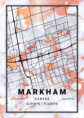 Markham - Kanada Horozibiği Mermer Haritası dünyanın en ünlü şehirlerinin güzel bir kopyası. Bu fiyata böyle bir baskı bulamazsın..