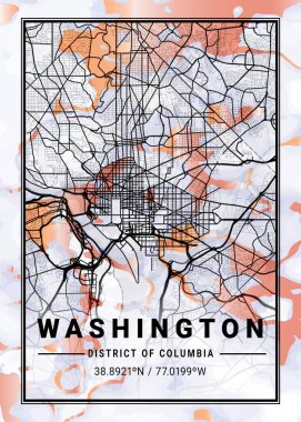 Washington - Amerika Birleşik Devletleri Horoz Tarağı Mermer Haritası dünyanın en ünlü şehirlerinin güzel bir kopyası. Bu fiyata böyle bir baskı bulamazsın..