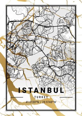 İstanbul - Türkiye Kozmos Mermer Haritası dünyanın en ünlü şehirlerinin güzel bir kopyası. Bu fiyata böyle bir baskı bulamazsın..