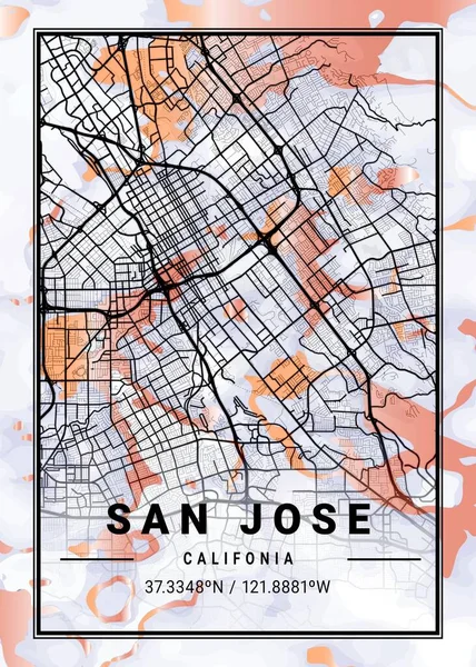 San Jose - Amerika Birleşik Devletleri Horoz Kovanı Mermer Haritası dünyanın en ünlü şehirlerinin güzel bir kopyası. Bu fiyata böyle bir baskı bulamazsın..