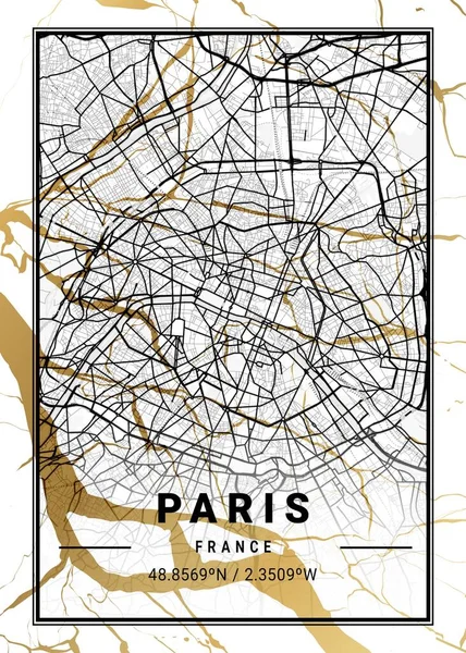 Παρίσι Γαλλία Cosmos Marble Map Είναι Όμορφες Εκτυπώσεις Των Πιο — Φωτογραφία Αρχείου