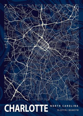 Charlotte, Amerika Birleşik Devletleri Crocus Mermer Haritası dünyanın en ünlü şehirlerinin güzel bir kopyası. Bu fiyata böyle bir baskı bulamazsın..