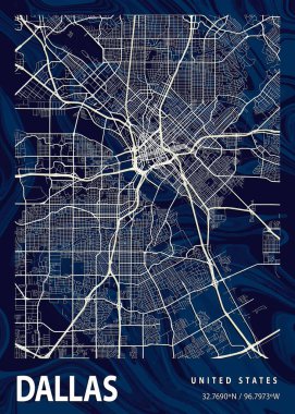 Dallas - Amerika Birleşik Devletleri Crocus Mermer Haritası dünyanın en ünlü şehirlerinin güzel bir kopyası. Bu fiyata böyle bir baskı bulamazsın..