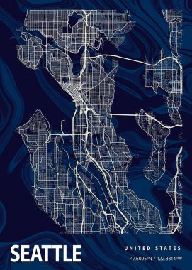 Seattle - Amerika Birleşik Devletleri Crocus Mermer Haritası dünyanın en ünlü şehirlerinin güzel bir kopyası. Bu fiyata böyle bir baskı bulamazsın..