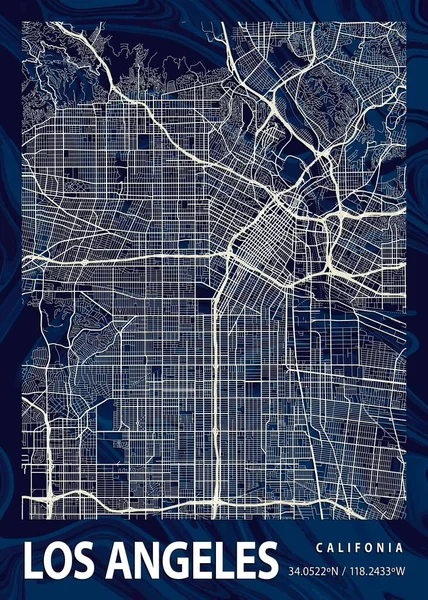 Los Angeles United States Crocus Marble Map Είναι Όμορφες Εκτυπώσεις — Φωτογραφία Αρχείου