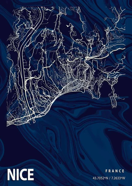 Νίκαια Γαλλία Crocus Marble Map Είναι Όμορφες Εκτυπώσεις Από Τις — Φωτογραφία Αρχείου