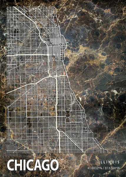 Chicago - Birleşik Devletler Dahlia Mermer Haritası dünyanın en ünlü şehirlerinin güzel bir kopyası. Bu fiyata böyle bir baskı bulamazsın..