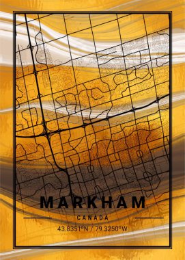 Markham - Kanada Daisy Mermer Haritası dünyanın en ünlü şehirlerinin güzel bir kopyası. Bu fiyata böyle bir baskı bulamazsın..