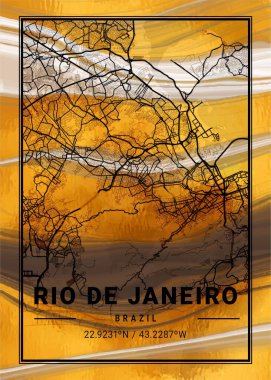 Rio De Janeiro - Brezilya Daisy Mermer Haritası dünyanın en ünlü şehirlerinin güzel bir kopyası. Bu fiyata böyle bir baskı bulamazsın..