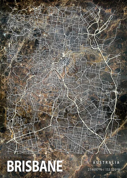 Brisbane - Avustralya Dahlia Mermer Haritası dünyanın en ünlü şehirlerinin güzel bir kopyası. Bu fiyata böyle bir baskı bulamazsın..