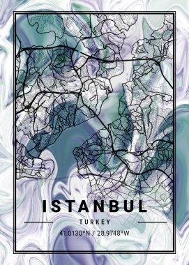 İstanbul - Türkiye Karahindiba Mermer Haritası dünyanın en ünlü şehirlerinin güzel bir kopyası. Bu fiyata böyle bir baskı bulamazsın..