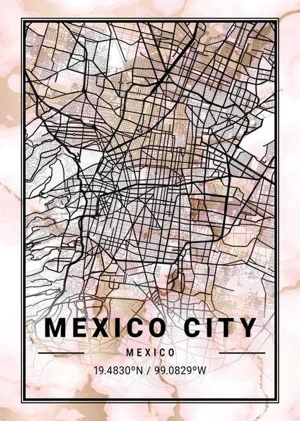 Mexiko Stadt Mexiko Daphne Marmor Karte Ist Eine Wunderschöne Kopie — Stockfoto