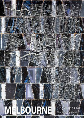Melbourne - Avustralya Dendrobium Mermer Haritası dünyanın en ünlü şehirlerinin güzel bir kopyası. Bu fiyata böyle bir baskı bulamazsın..