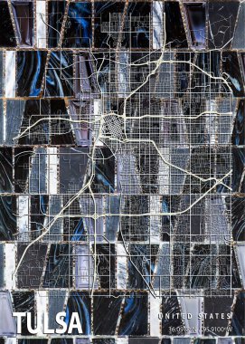 Tulsa - Birleşik Devletler Dendrobium Mermer Haritası dünyanın en ünlü şehirlerinin güzel bir kopyası. Bu fiyata böyle bir baskı bulamazsın..